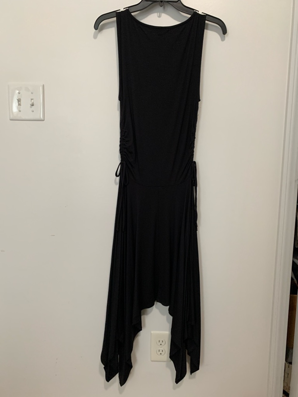 NWOT Urban Outfitters Bianca Boat Neck Mini Dress Black - Picture 7 of 10